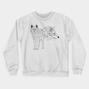 Two timber wolves Crewneck Sweatshirt